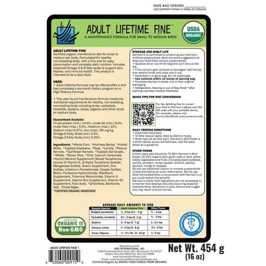 Harrison's Adult Lifetime Fine
